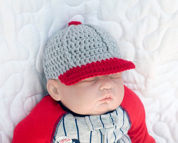crochet baby baseball cap