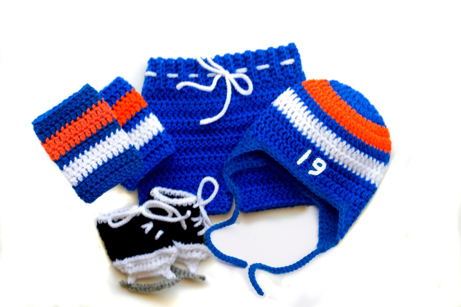 Baby Boy Clothes Crochet Hockey Baby Knit Hockey Skates Etsy