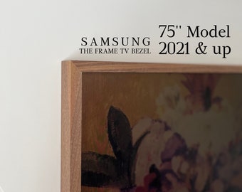 Samsung Frame TV Handmade Real Wood Bezel - 75" Model