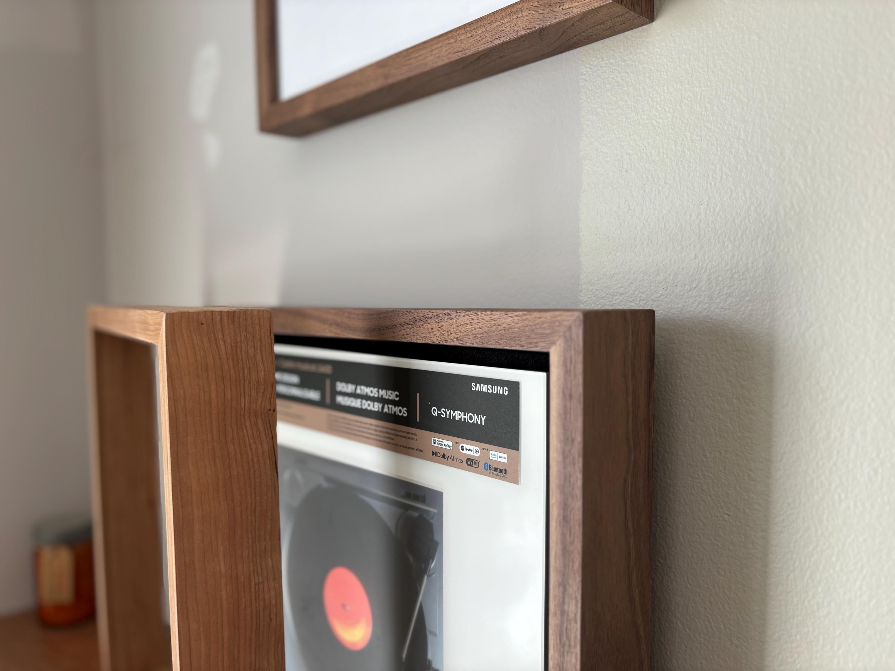Samsung Music Frame LS60D Bluetoothスピーカー用リアルウッドベゼル