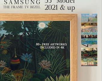 Samsung Frame TV Handmade Real Wood Bezel - 55&quot; Model