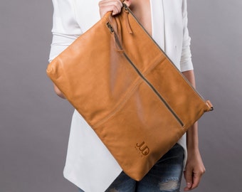 Camel brown leather bag women- leather purse SALE leather shoulder bag - women messenger bag - leather satchel - crossbody bag - laptop bag