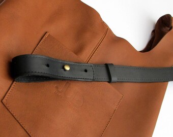Custom-made strap for handbags, new length shoulder strap, black leather strap, braided leather drawstring, straps for bags- JUDtlv handmade