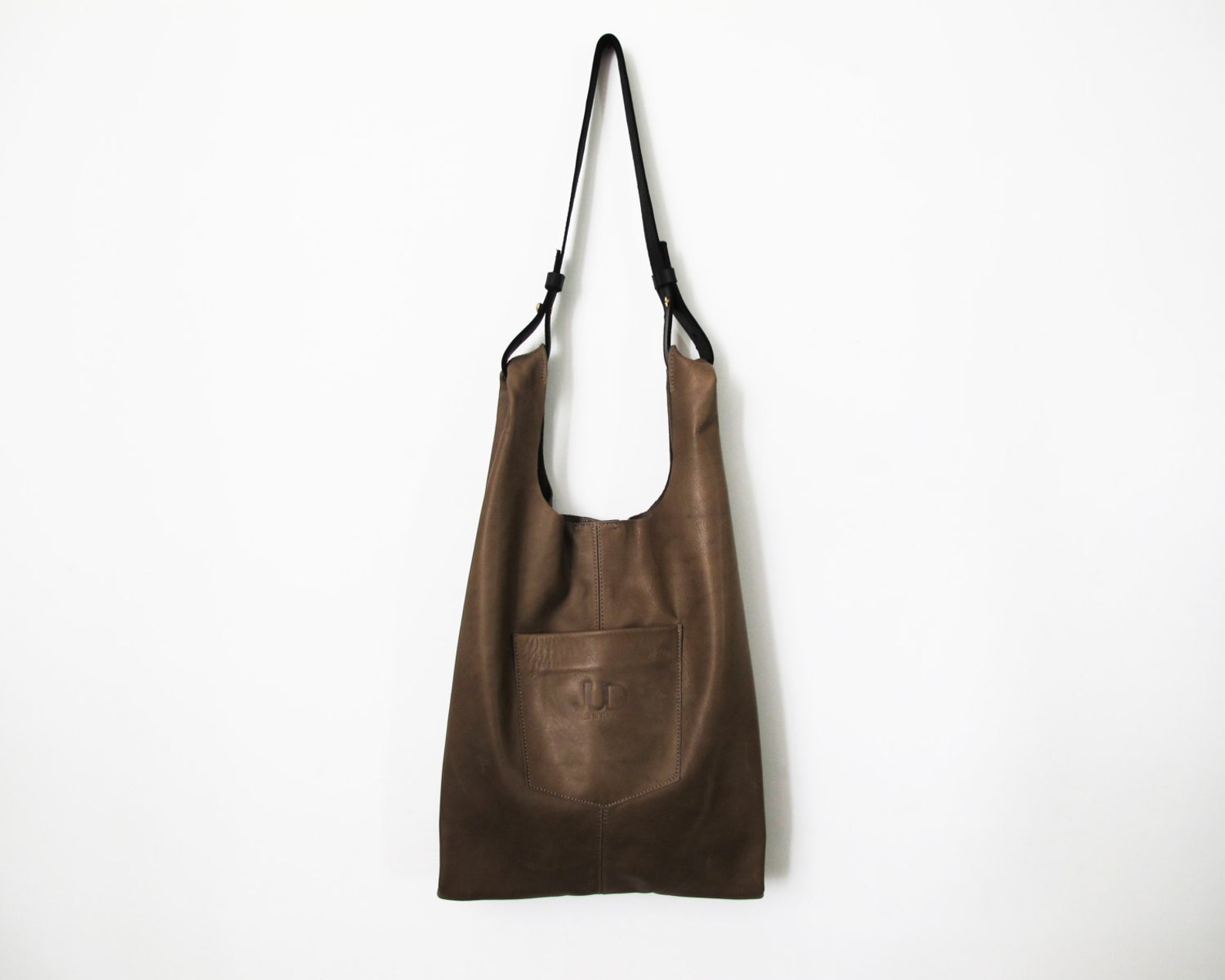 ELEGANT TOTE BAG 40 IN CIDER BROWN SMOOTH CALFSKIN