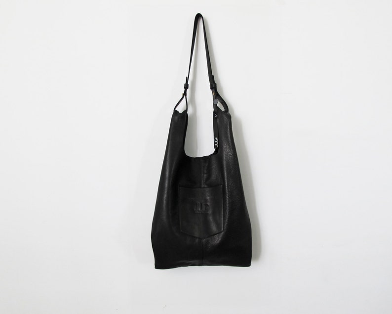 Black Leather Bag Black Leather Tote Bag Women Bags SALE Etsy