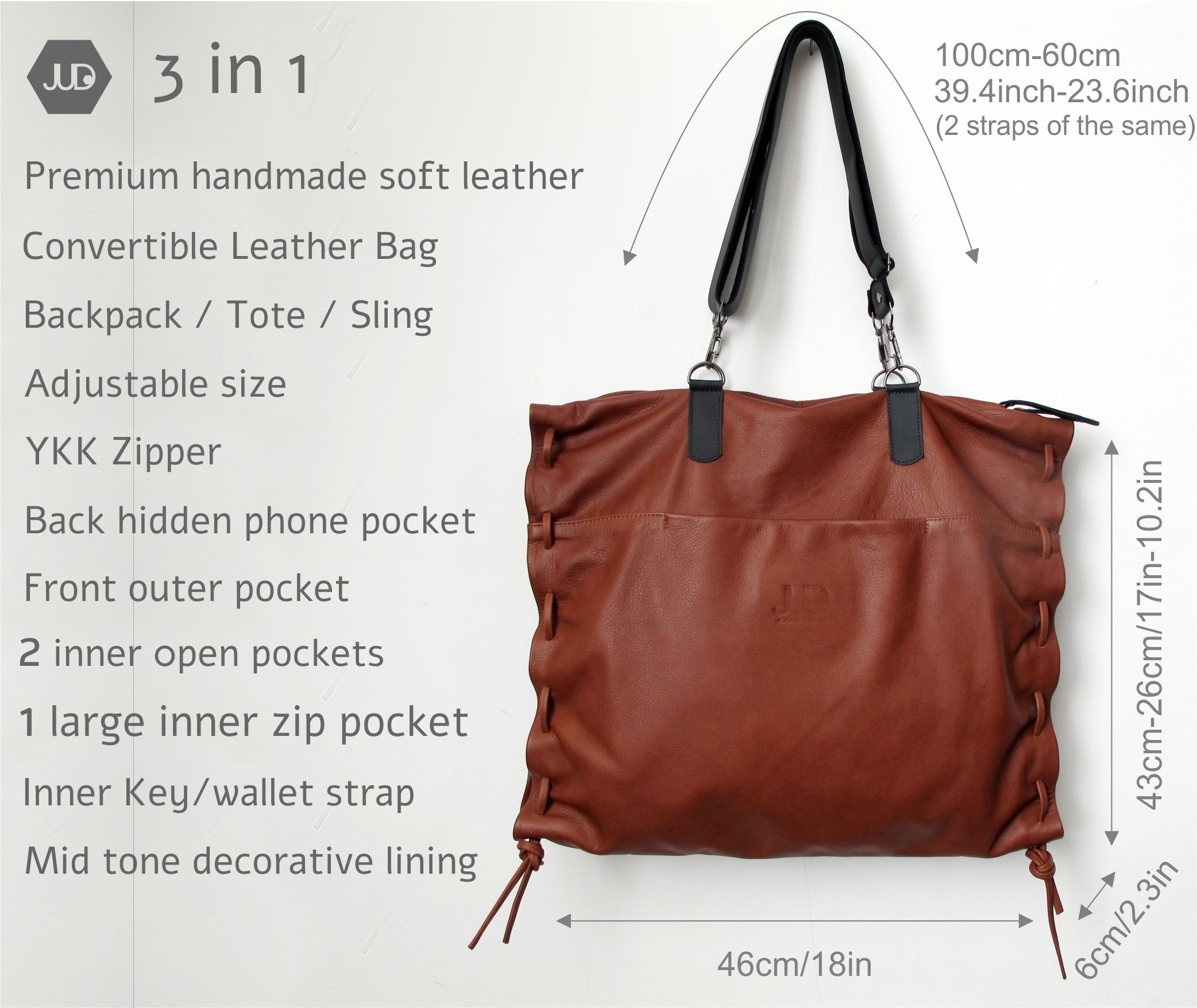 Tote 3 cheap premium backpack