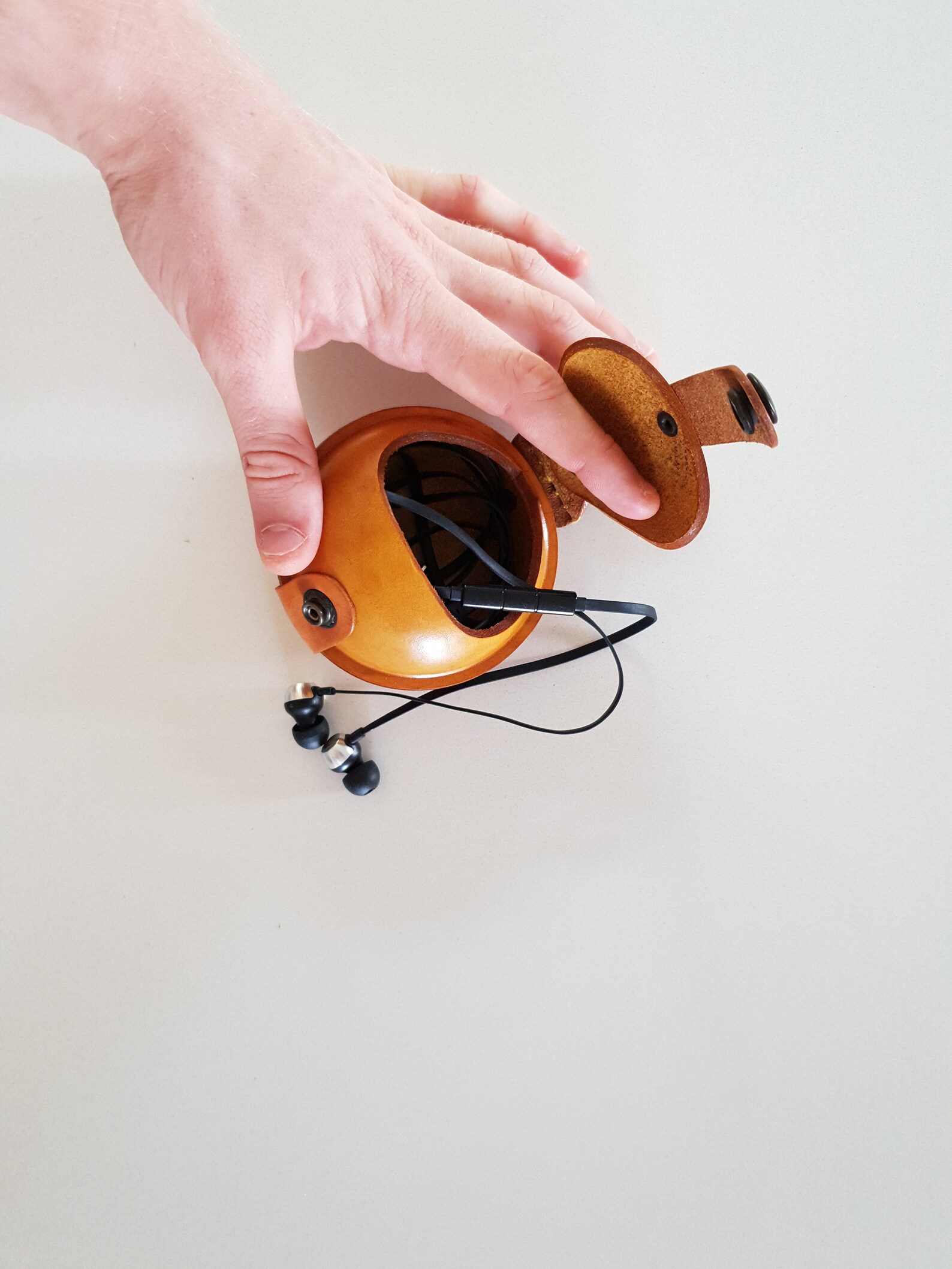 Leather Change Purse Ball Shape Leather Coin Purse SALE Etsy