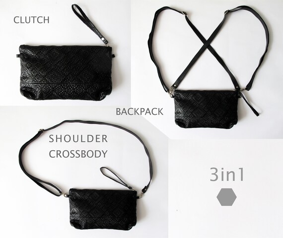 Minimalist Hobo Bag Small Black