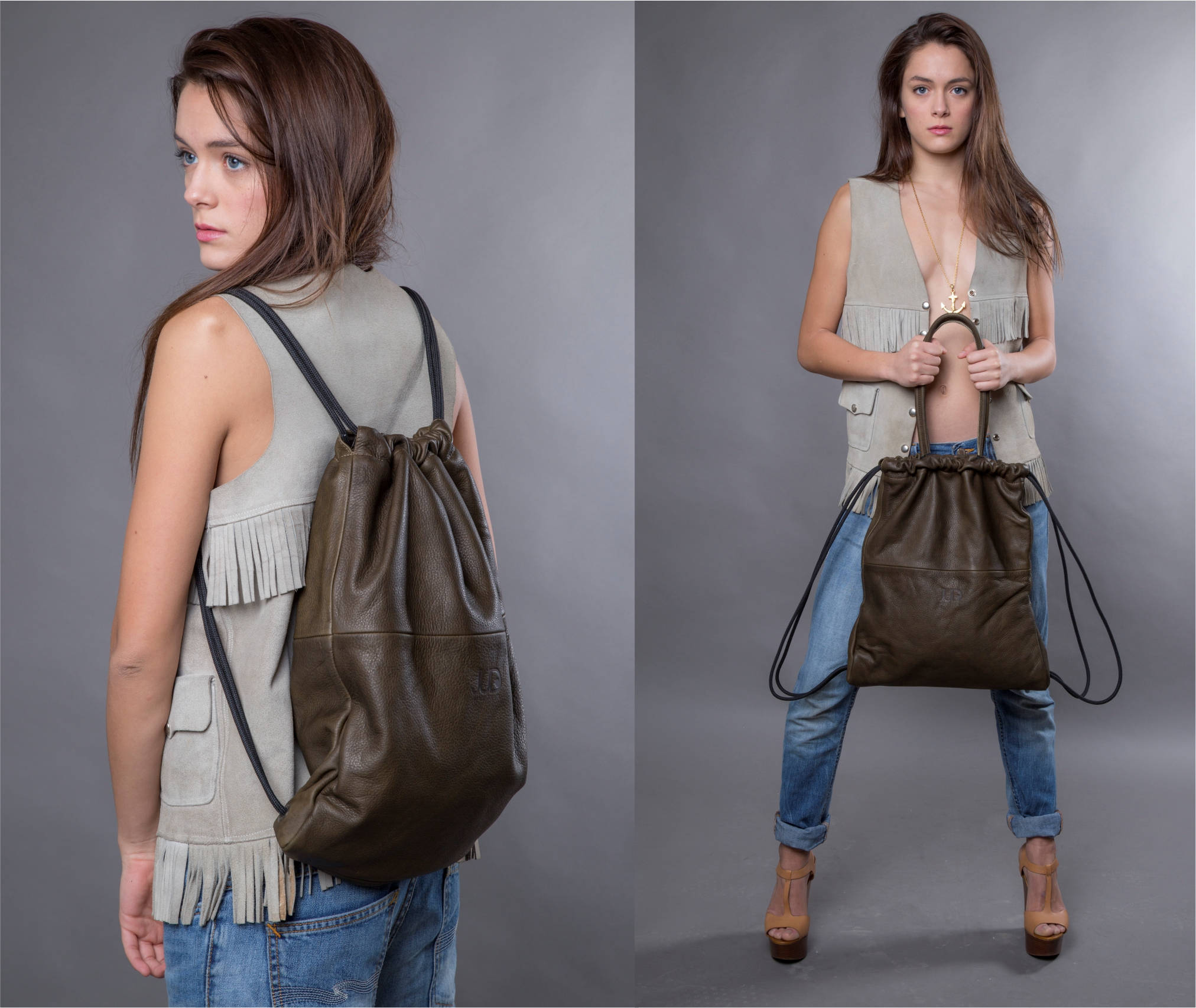 Soft Leather Backpack Handbag Men Leather Back Bag SALE