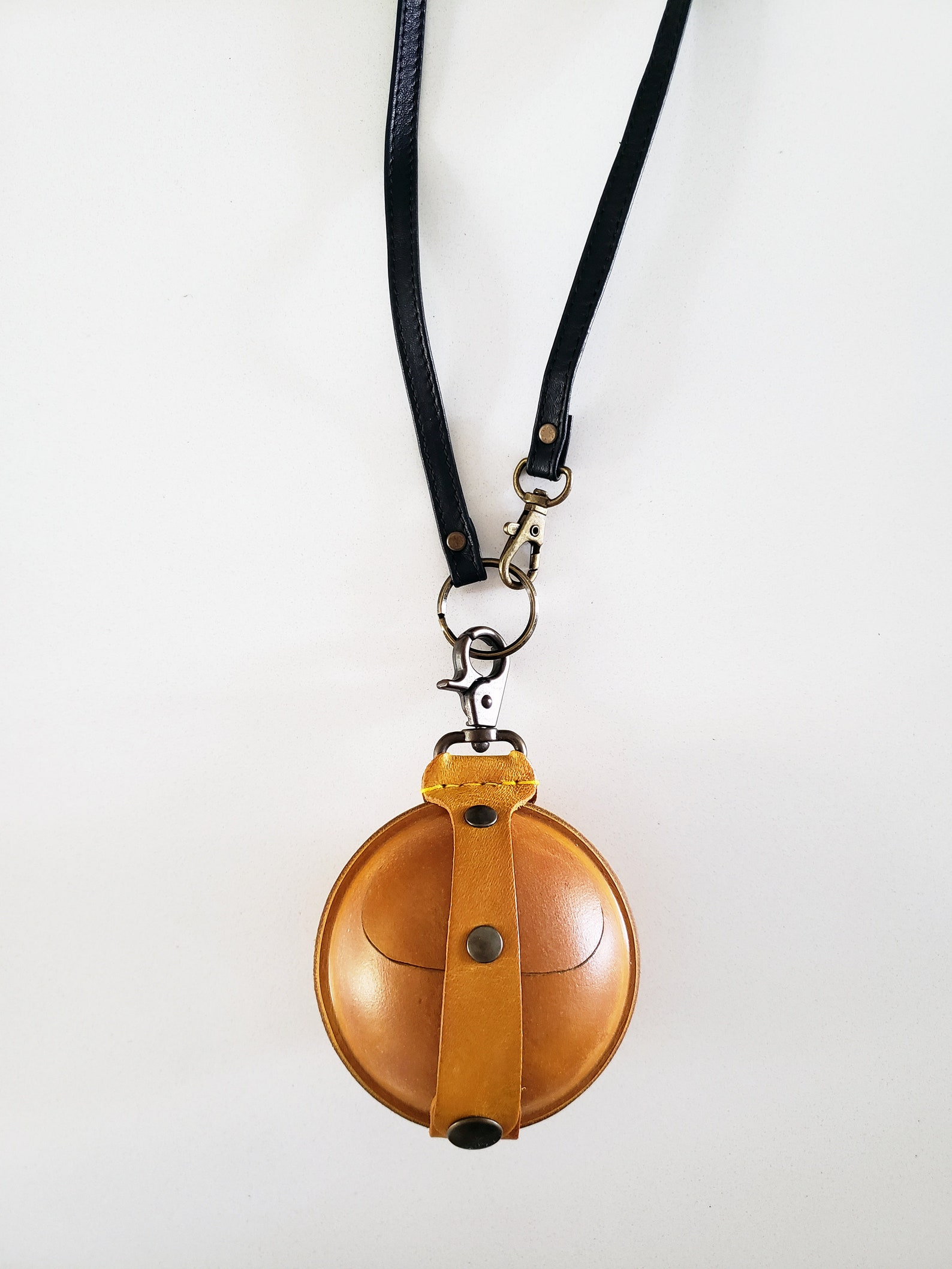 Leather Change Purse Ball Shape Leather Coin Purse SALE Etsy