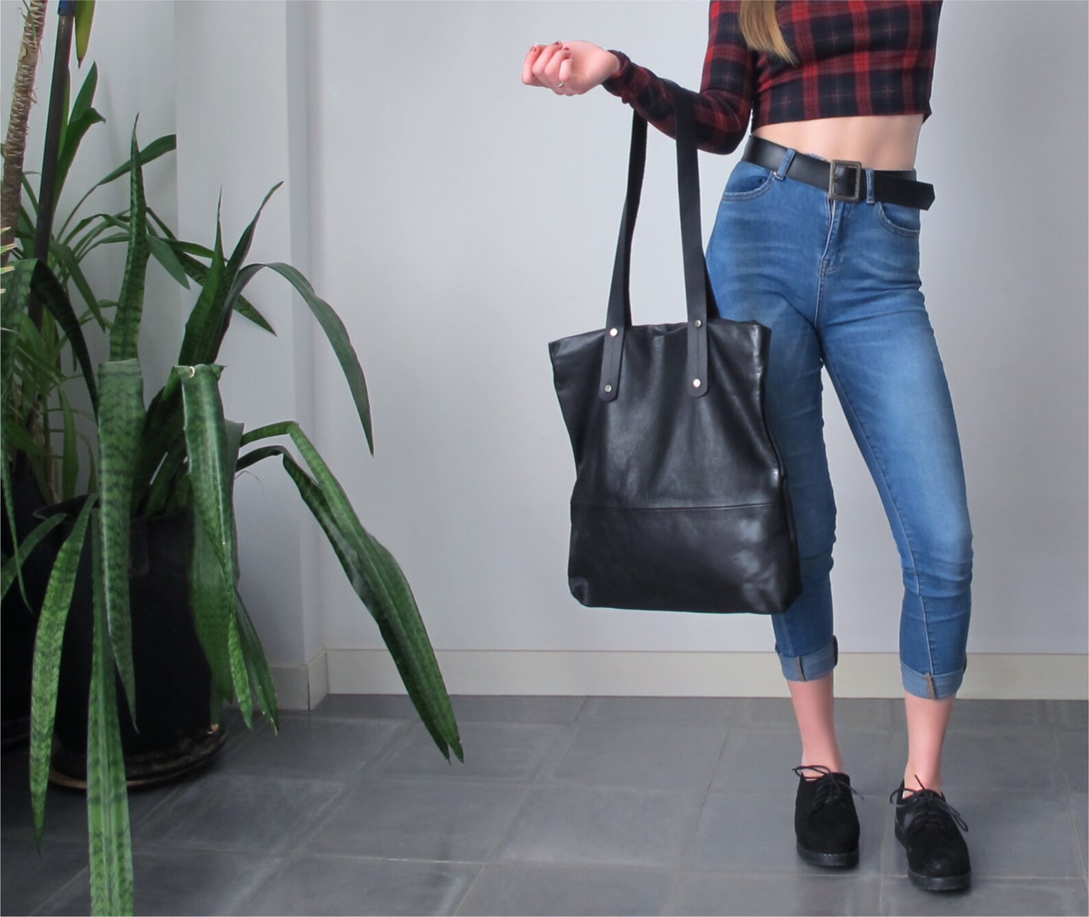 red leather booties zipper