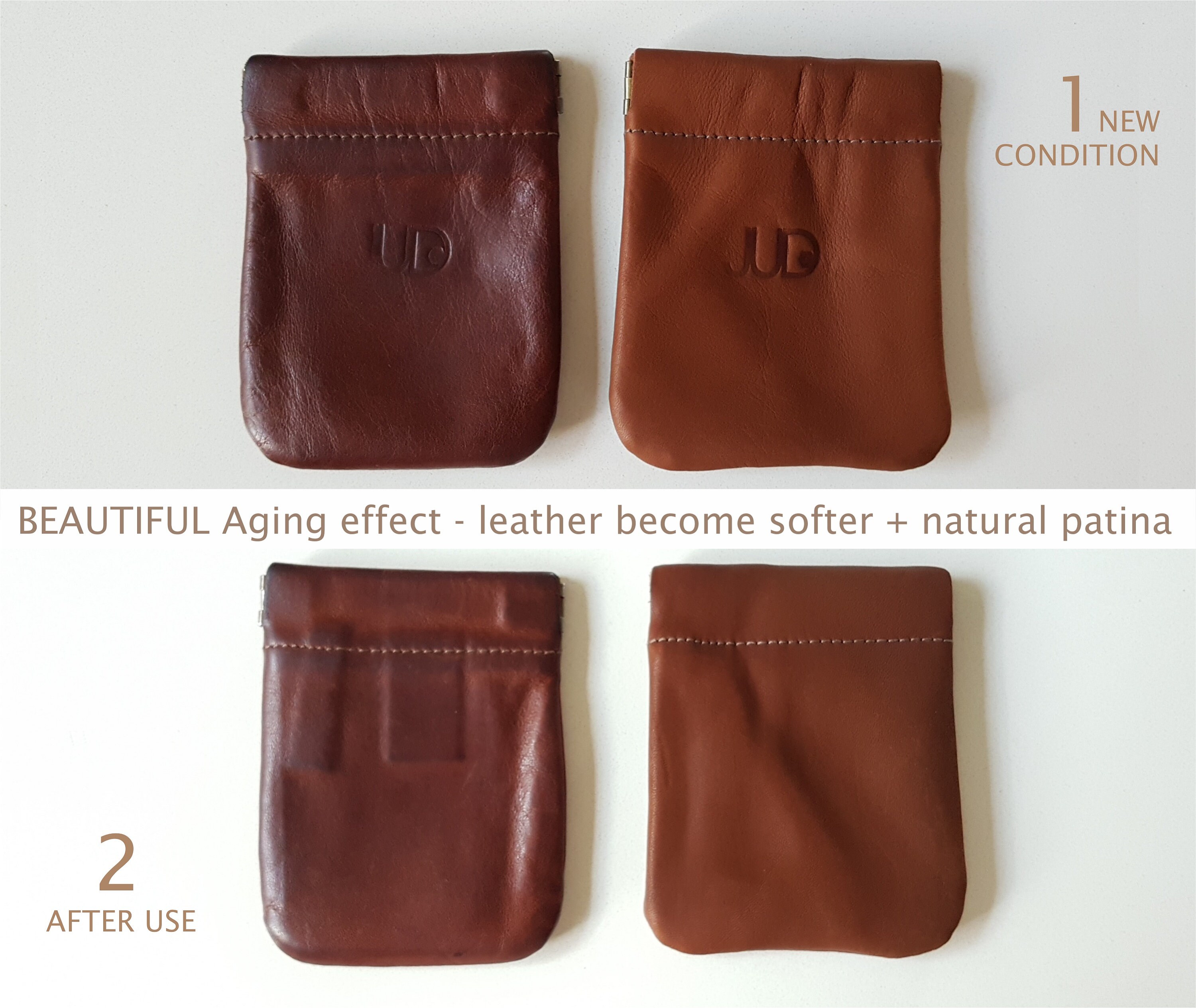 Black Leather Coin Pouch UNISEX Leather Cards Pouch Retro Black Leather Coin Pouch UNISEX Leather Cards Pouch Retro