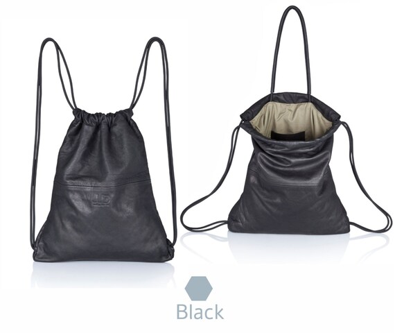 soft leather backpack purse