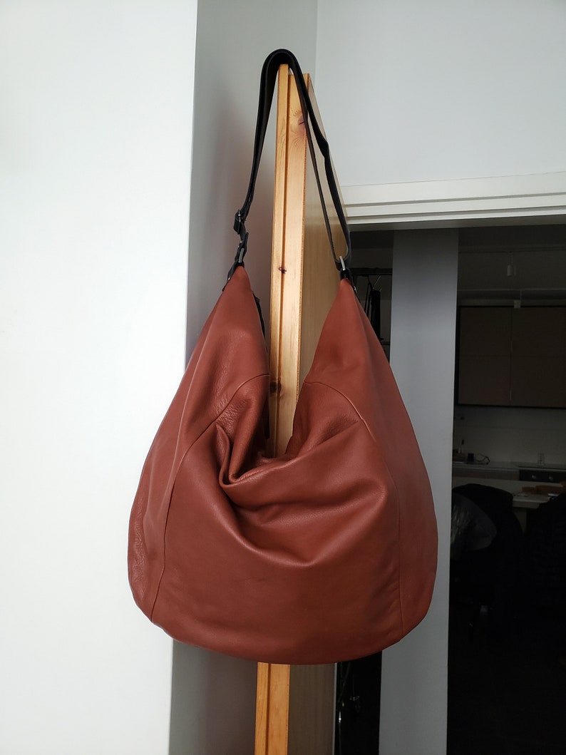 Leather hobo bag women Black leather bag hobo leather bag | Etsy