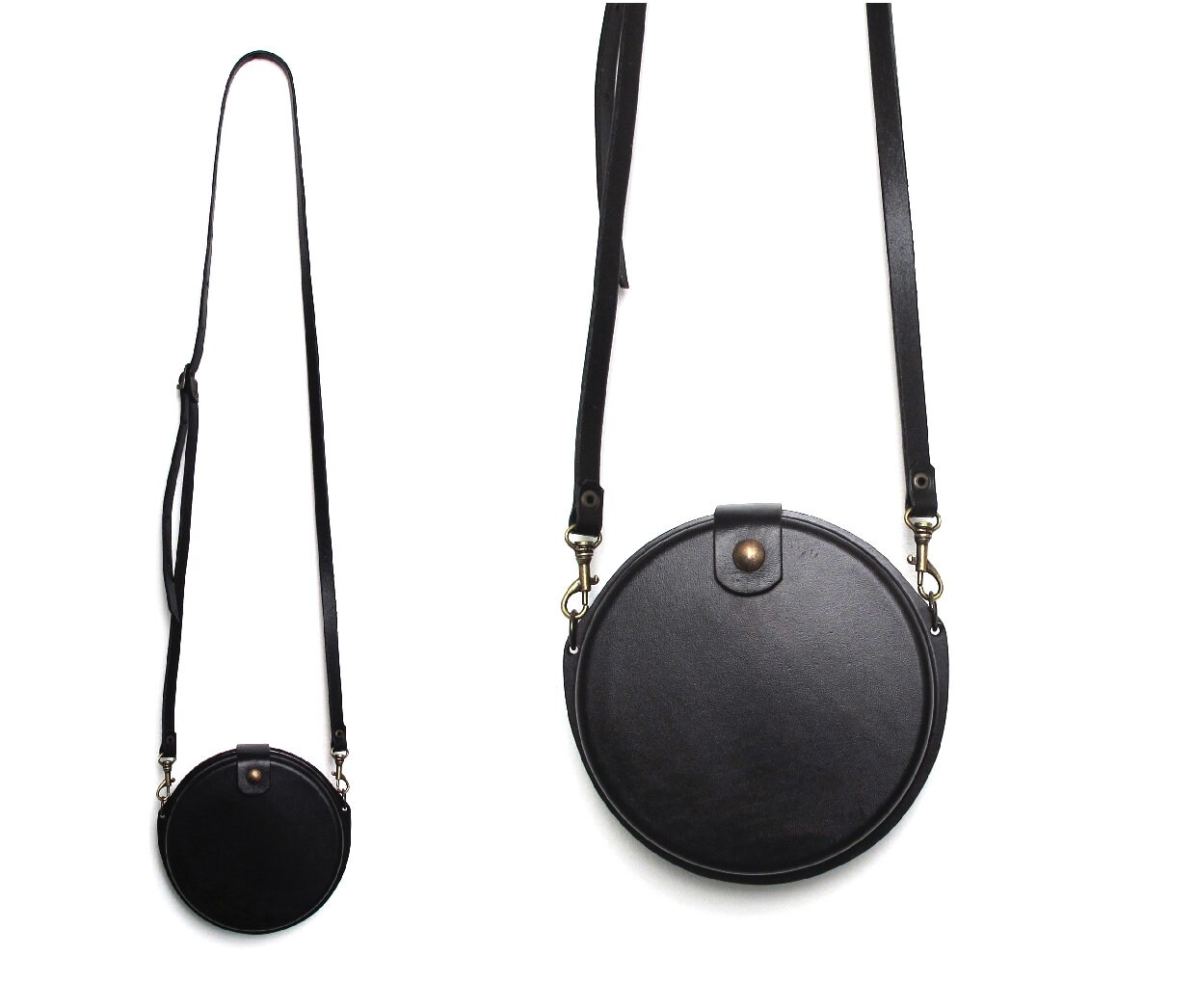 round black purse