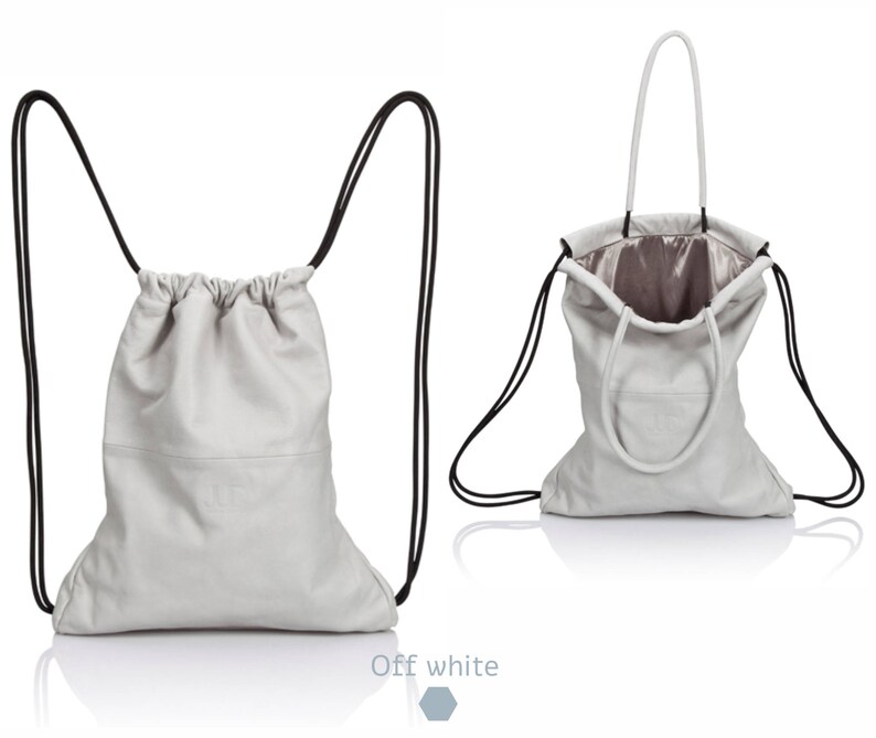 leather multiway backpack