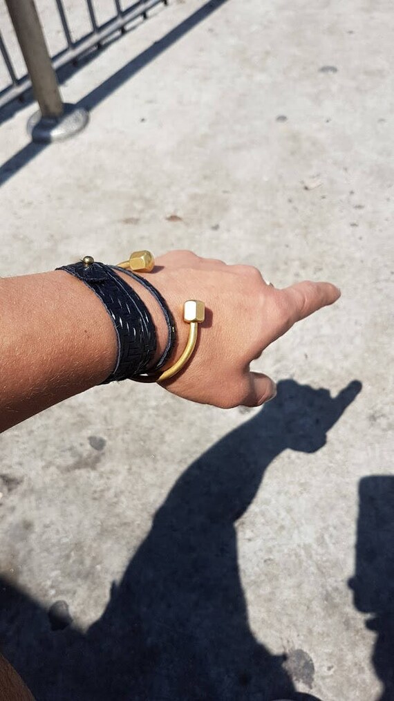 Mens open cuff bracelet deals