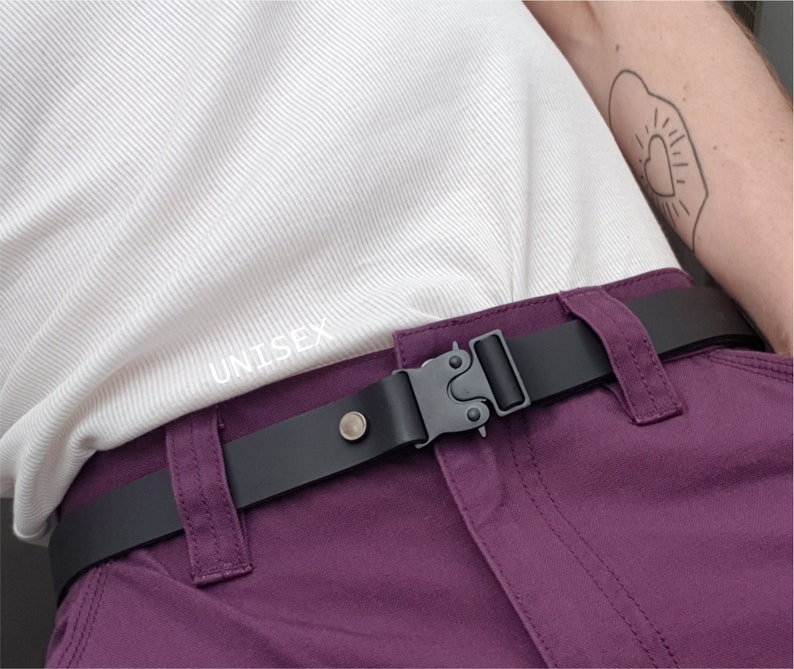 Long Black Leather Belt Soft Leather Belt Unisex Thin Leather Etsy