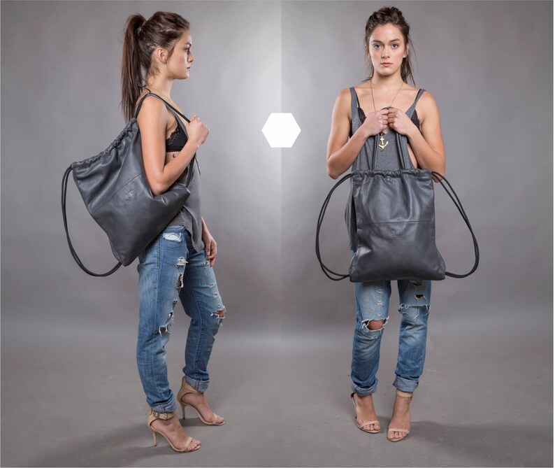 leather multiway backpack