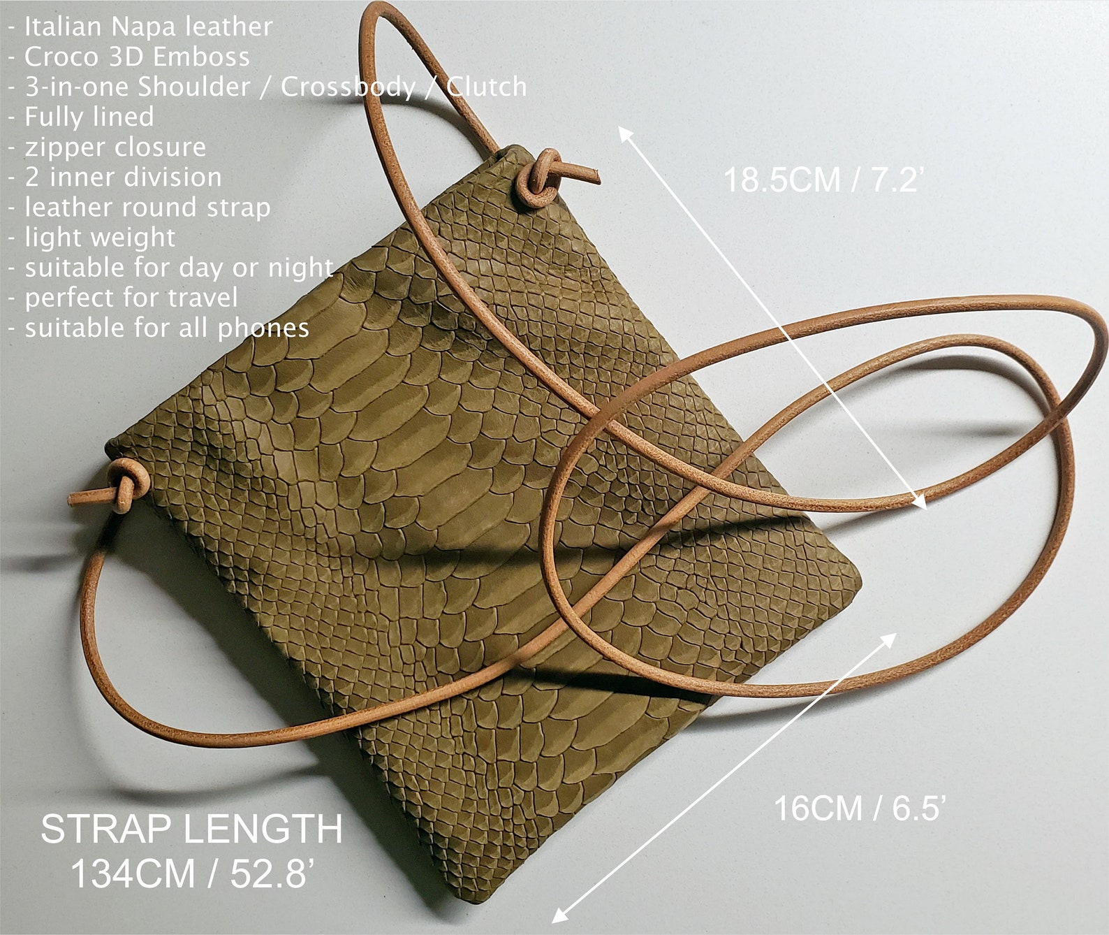 3 in 1 Brown Python Leather Bag Small Python Leather Purse - Etsy