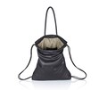 Handbag black leather backpack multi way leather sack bag SALE leather back bag - leather tote - leather bag - drawstring backpack rucksack product logo