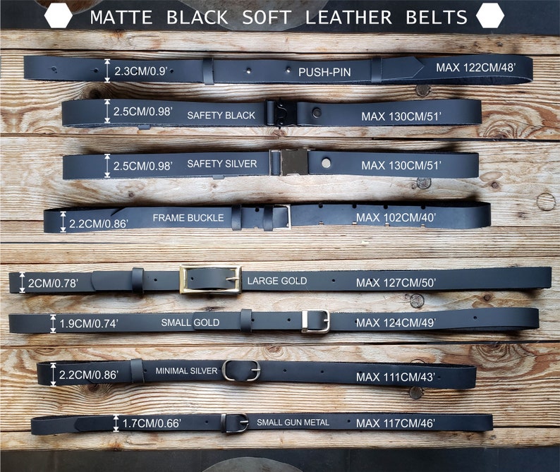 Long Black Leather Belt Soft Leather Belt Unisex Thin Leather Etsy
