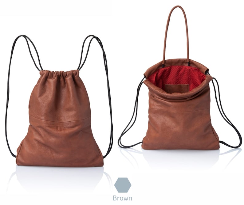 drawstring backpack purse