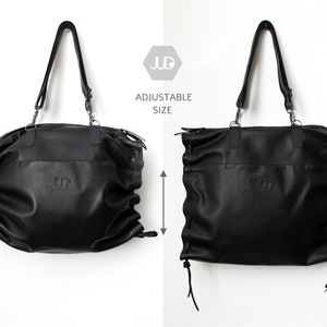 Large leather crossbody tote 3in1 convertible leather backpack women crossbody bag leather hobo bag convertible leather bag travel bag image 9