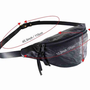 soft black leather fanny pack SALE leather bum bag leather waist bag leather holster bag waist pouch black leather crossbody fanny pack image 6