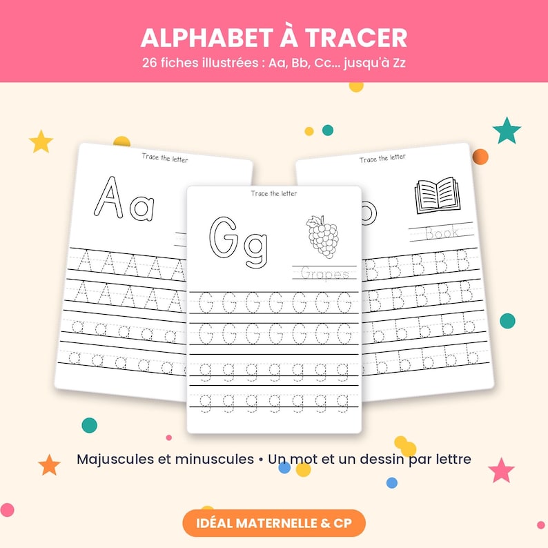 Children's Handwriting Workbook PDF | Alphabet Tracing Worksheets ...