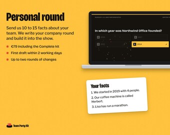 Personalized Office Christmas Party Quiz Show, Custom Company Trivia Round From Your Team Facts, Christmas Trivia Game for Work