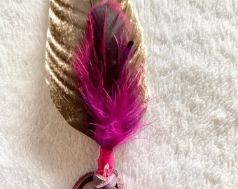 Small smudge fan feather for smudging altar tool southwestern art home decor ideas