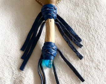Large Horse Hide Rattle Healing Tool Ceremony Maraca Music Shaker southwestern home decor ideas