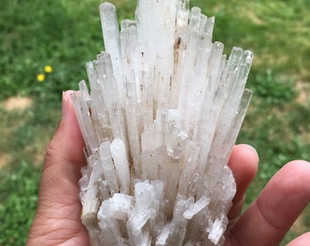 Scolecite crystal, healing crystals, meditation crystal, spirituality, reiki chakras, yoga massage, home decor, spa decor, wedding