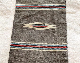 Vintage  Navajo Style handwoven Wool Rug, vintage home decor, rare collectibles