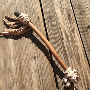 Crystal healing wand with labradorite crystal, wood wand, metaphysical tool, home decor, gifts for her, gifts for him