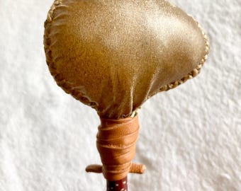 Horse Rawhide Rattle ceremonial healing tool southwestern home decor ideas
