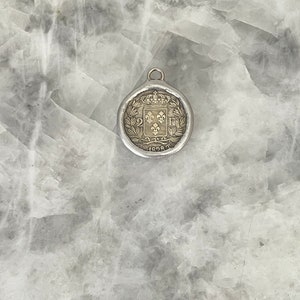 French Coin Pendant, 2 Francs, 1828, Small 1+1/8”, Charles x Roi, Antique Replica, Necklace, 2 Sided, Lead Free.