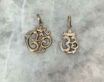 OM Charm, Pendant, DESTASH, 50% OFF Silver Plate, 1 Inch, Lead Free