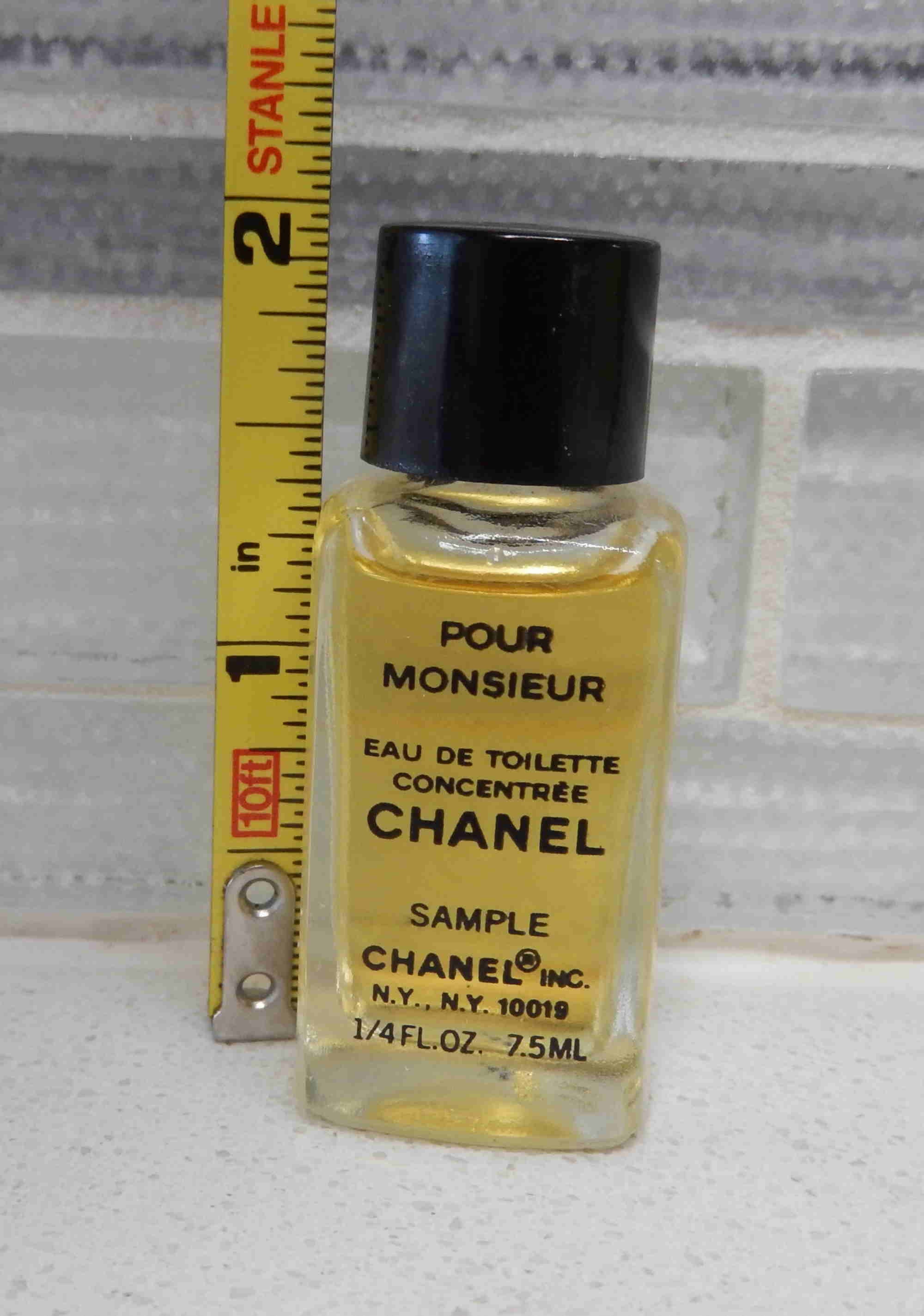 Chanel Pour Monsieur EDT Large Sample 1/4 Ox 7.5 Ml. 