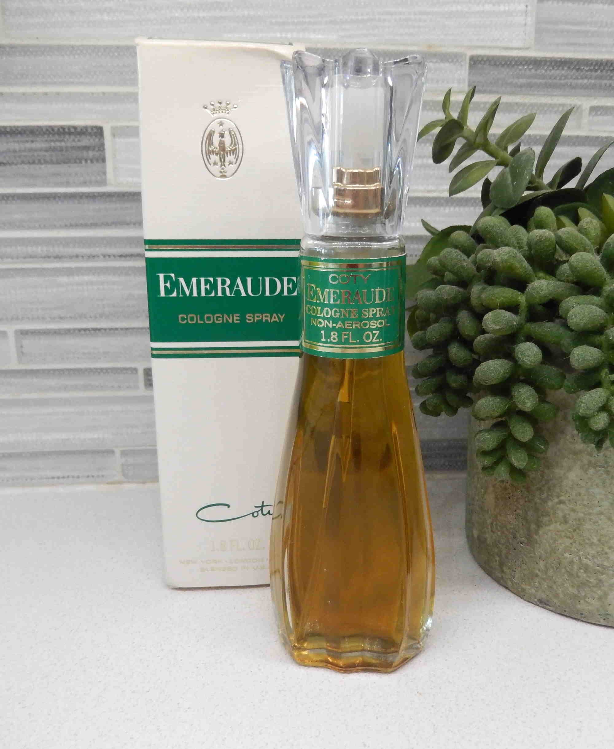 Coty Emeraude Cologne Spray 1.8 Oz. 1970s 