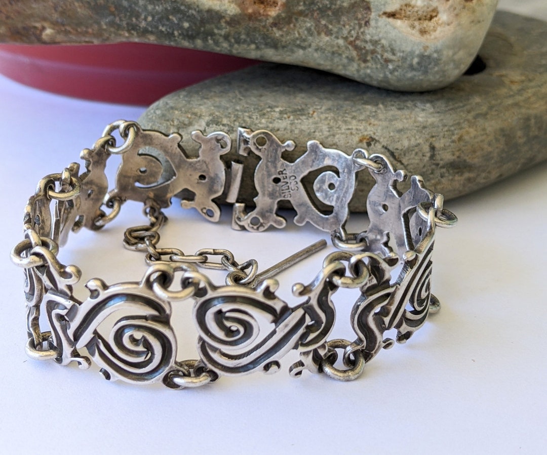 Bracelet perles 3 rangs années 1940