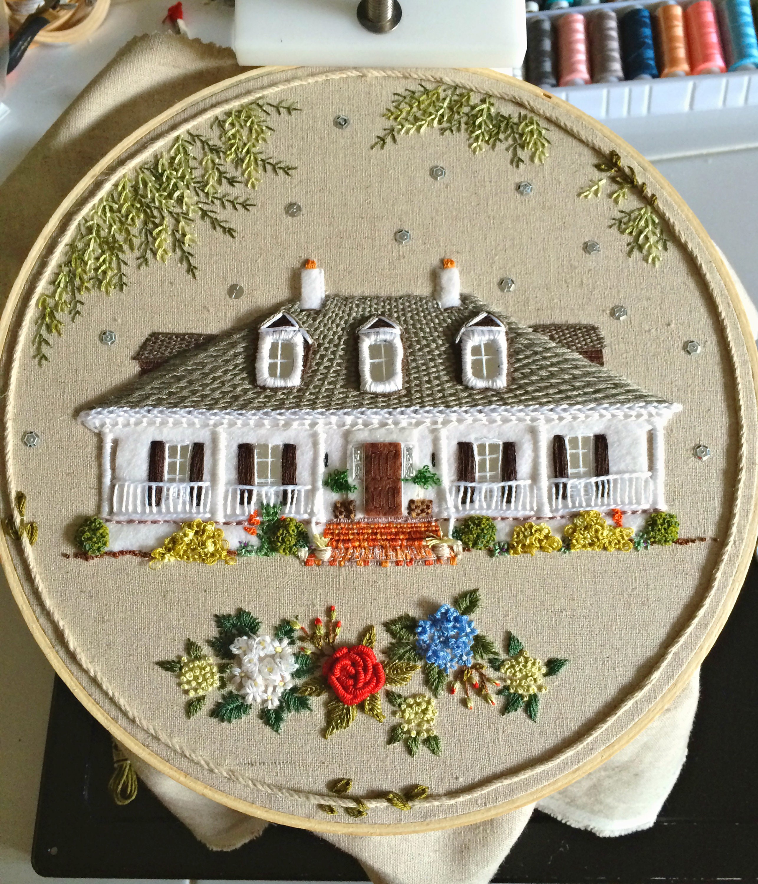 Handstitched House a Guide to Designing and Embroidering a Etsy Canada