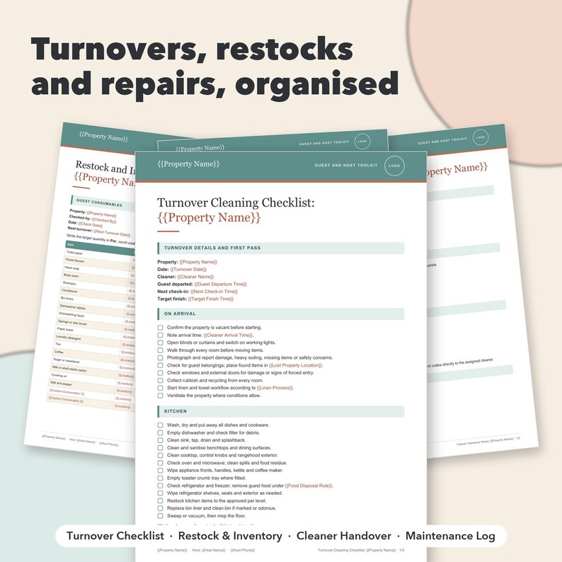 Welcome Book, Short Term Rental and Vacation Rental Host Bundle, Guest Guide, Checklists, Messages & Cost Tracker image 5