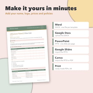 Dog Grooming Business Bundle, 18 Editable Groomer Forms, Client Intake, Consent, Price List & Salon Tracker image 7
