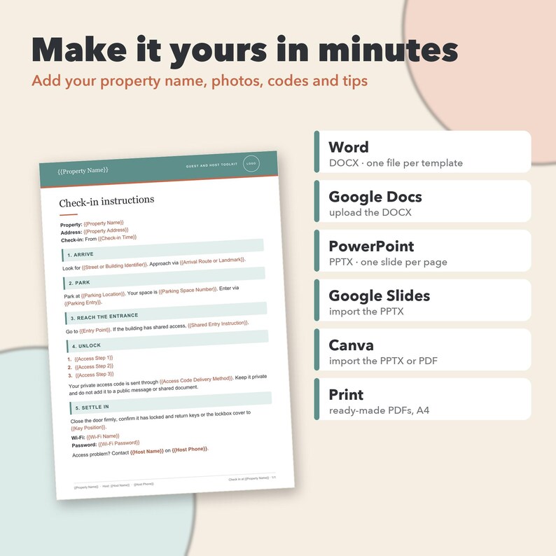 Welcome Book, Short Term Rental and Vacation Rental Host Bundle, Guest Guide, Checklists, Messages & Cost Tracker image 7