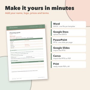 Cleaning Business Bundle, 18 Editable Cleaning Forms, House Cleaning Checklists, Service Agreement, Invoice & Quote Tracker 画像 7