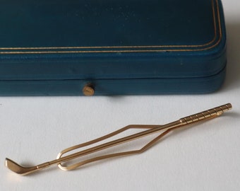 Tiffany & Co 14k Gold Golf Money Clip Antique Vintage