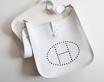 white hermes crossbody bag