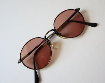 90s Byblos BY520 Eyeglasses Panto Metal Unisex Big Round Frames 3008 48 20 145 Glasses